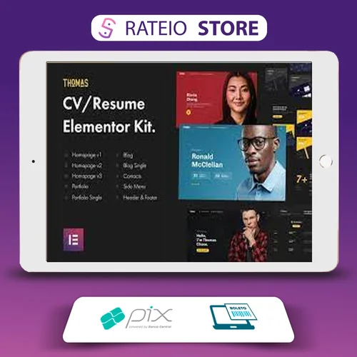 CVPortfolio Elementor Template Kit - Thomas